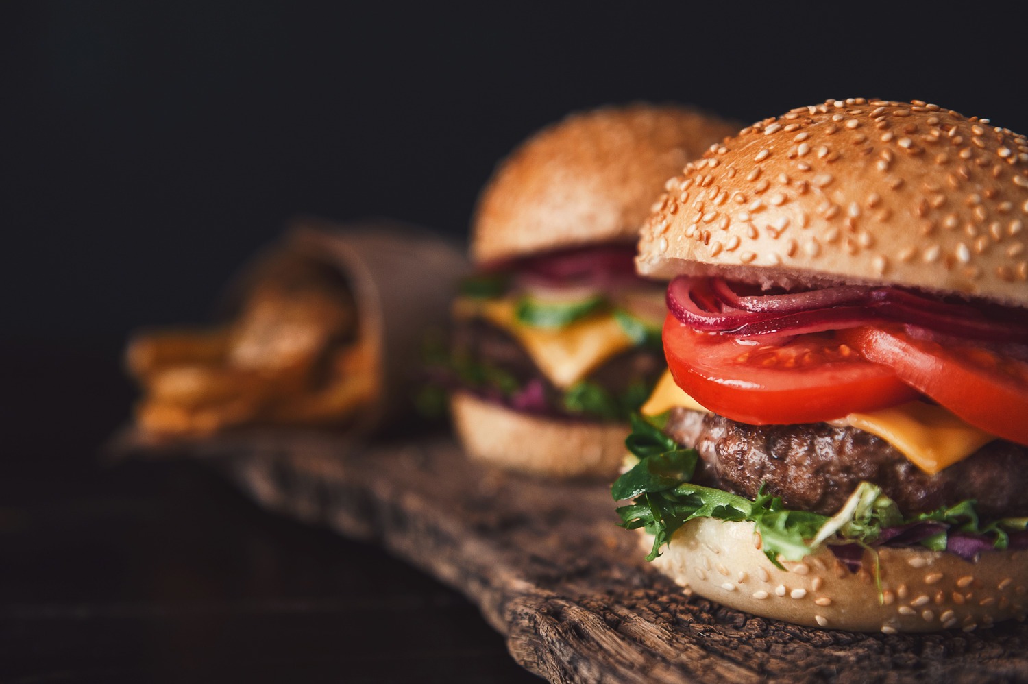 Racing Concessions - Burgers and fries