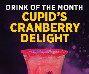 Drink of the Month: Cupid’s Cranberry Delight