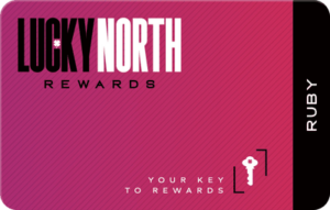 Lucky North Rewards player card - Ruby Tier